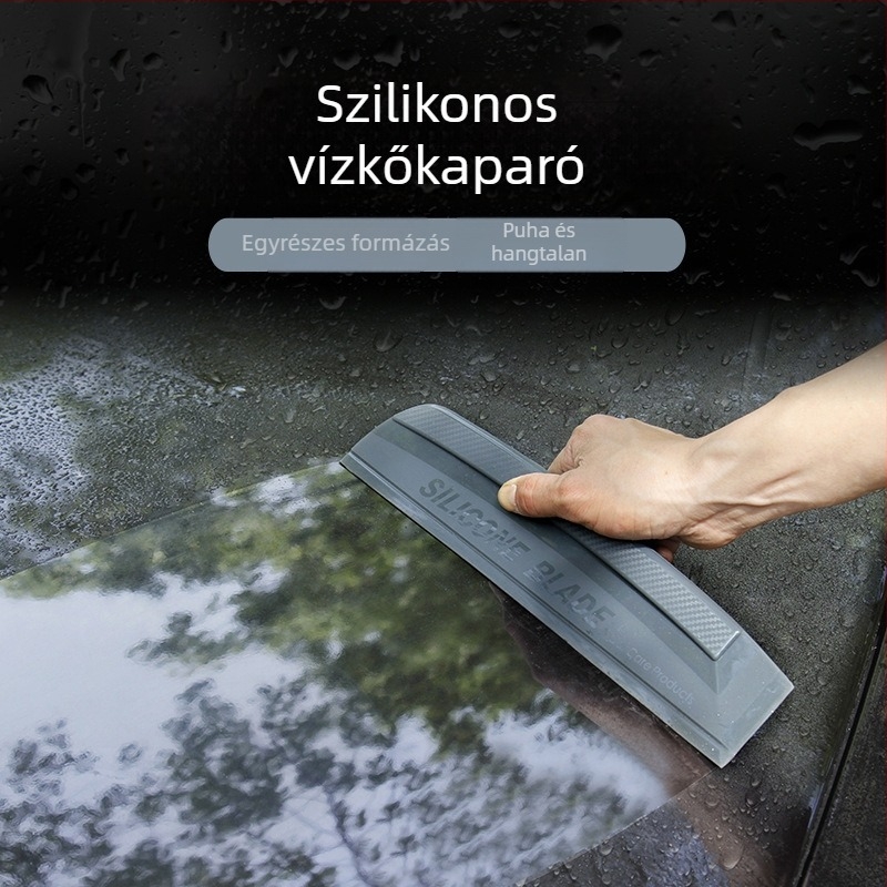 Integrált szilikon autómosó törlő, egyrészes dizájn, lágy szilikon, véd a fényezésnek, CHISHAN
