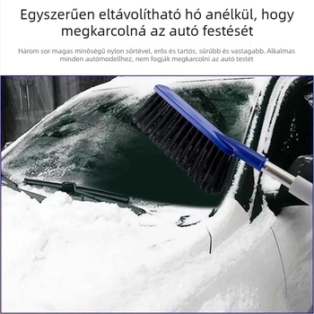 Autóhóeltávolító kefe és kaparó - Többfunkciós téli hóeltávolító eszköz (Műanyag; Cikkszám 824Z902029H440)