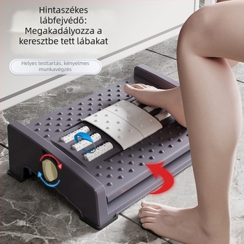 Irodai lábtartó – műanyag, modern minimalist stílus, masszázs funkció, felnőtteknek