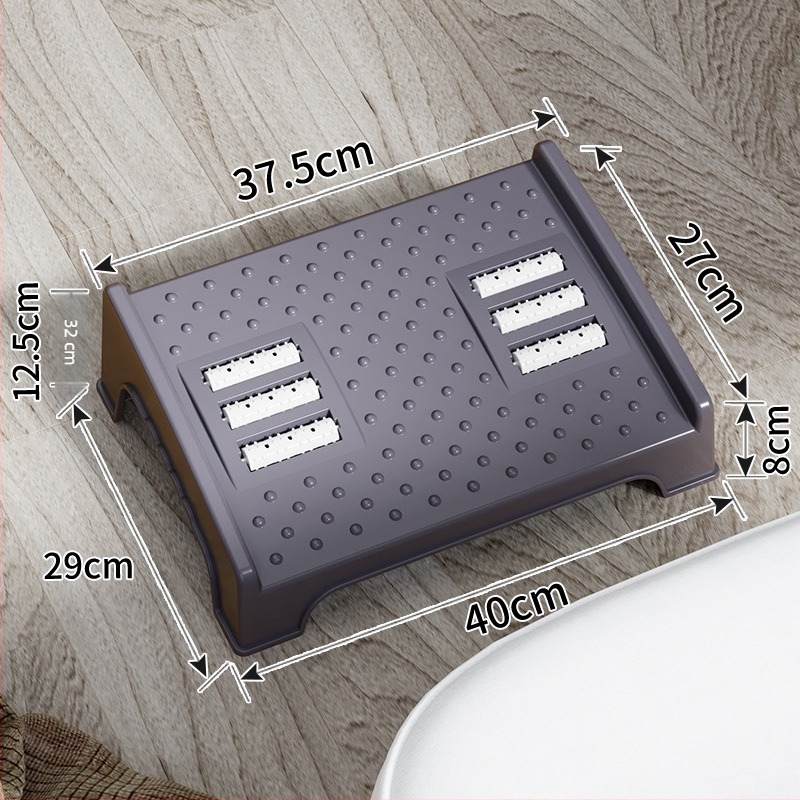 Irodai lábtartó – műanyag, modern minimalist stílus, masszázs funkció, felnőtteknek