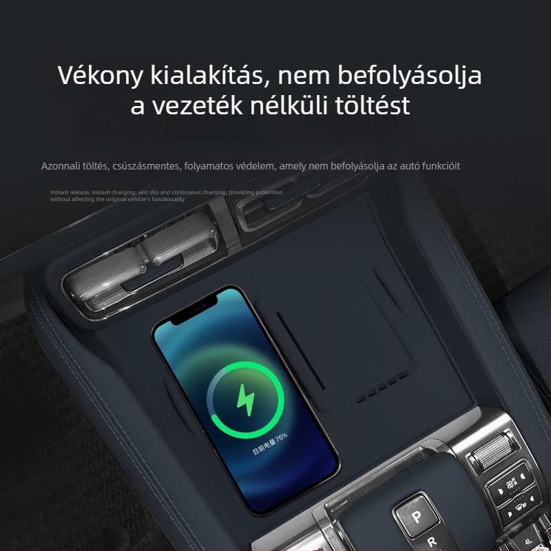 JBCC szilikon vezeték nélküli töltő csúszásmentes központi konzol párna 2023–2025 modellekhez