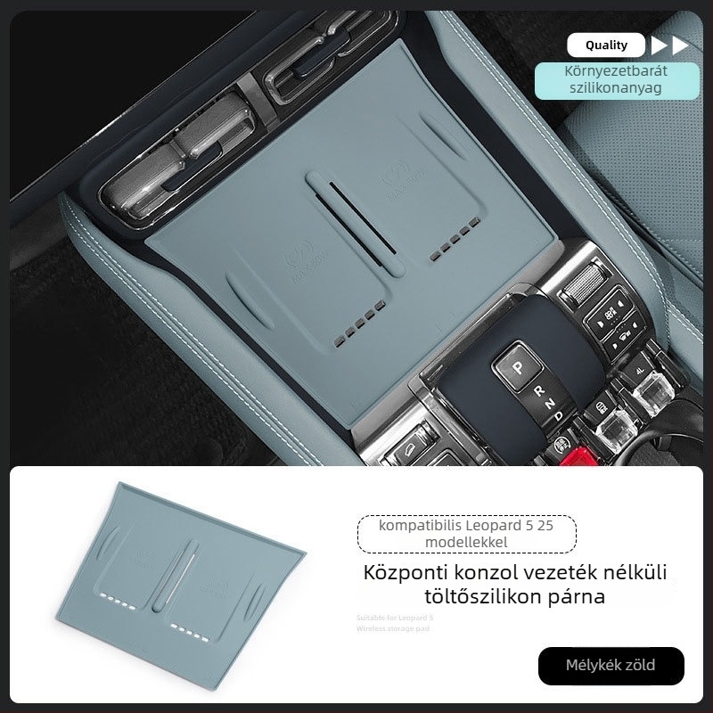 JBCC szilikon vezeték nélküli töltő csúszásmentes központi konzol párna 2023–2025 modellekhez