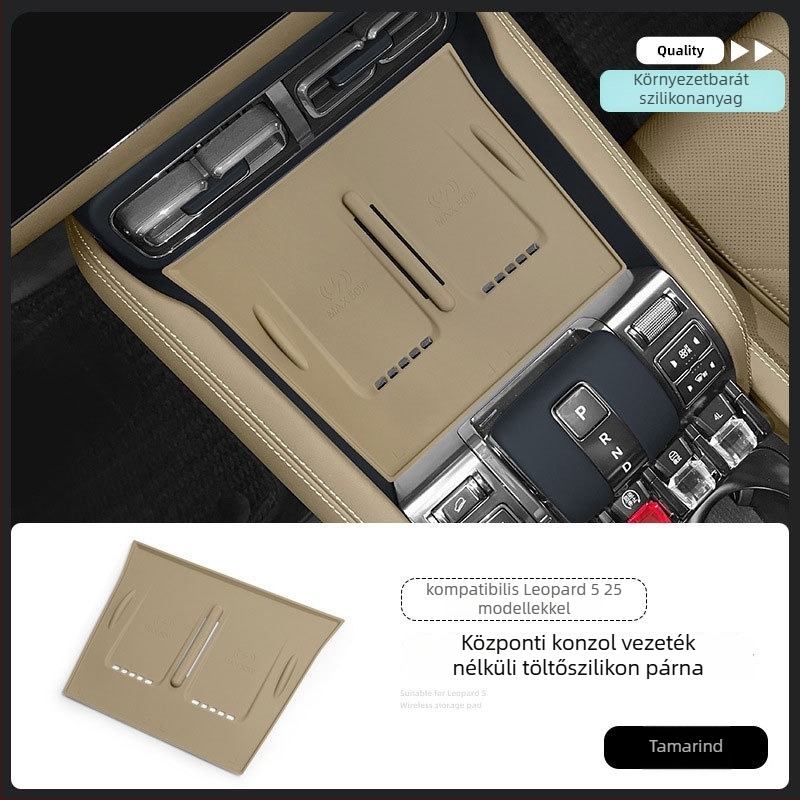 JBCC szilikon vezeték nélküli töltő csúszásmentes központi konzol párna 2023–2025 modellekhez