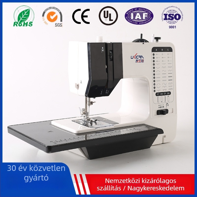 UFR-738 otthoni használatra szánt varrógép, teljesen automata, pedálos/áramvételes hajtás, quilting