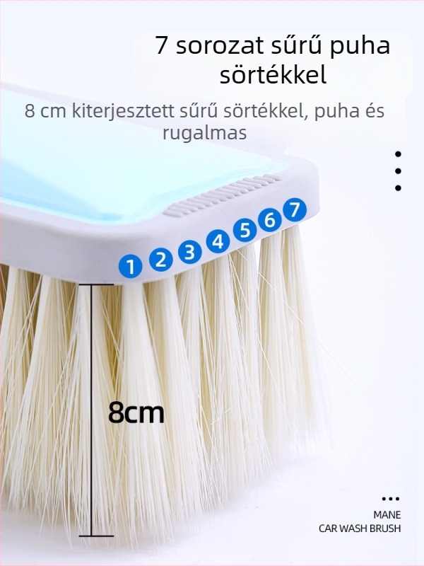 Langconi autómosó mop, imitált disznó szőrszálakkal