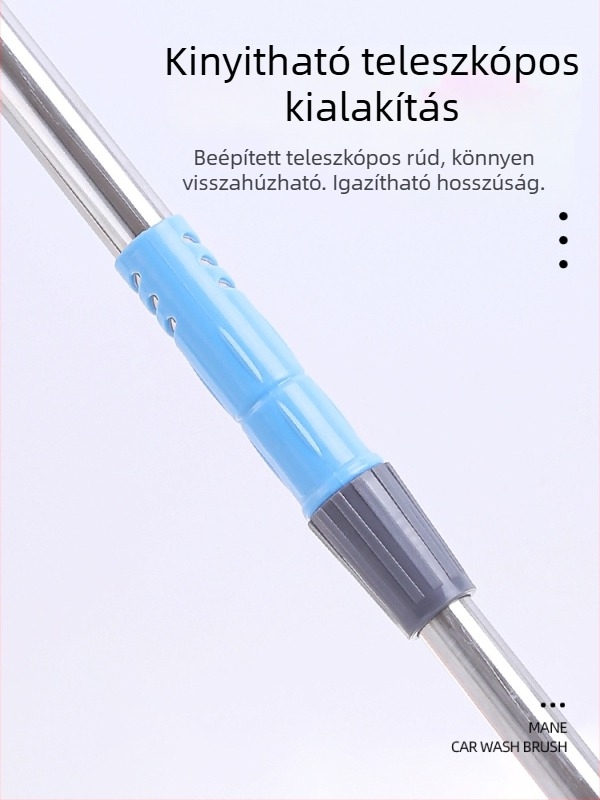 Langconi autómosó mop, imitált disznó szőrszálakkal