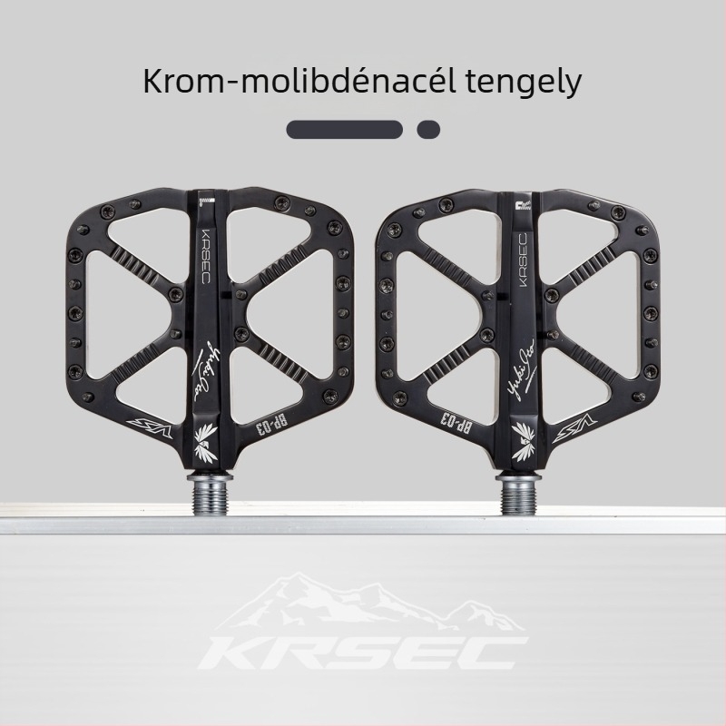Krsec BP-03 Hegyi Kerékpár Pedáljai – alumínium ötvözetből, három csapágy, csúszásmentes, kompatibil MTB-vel, országúti és terepkerékpárokkal