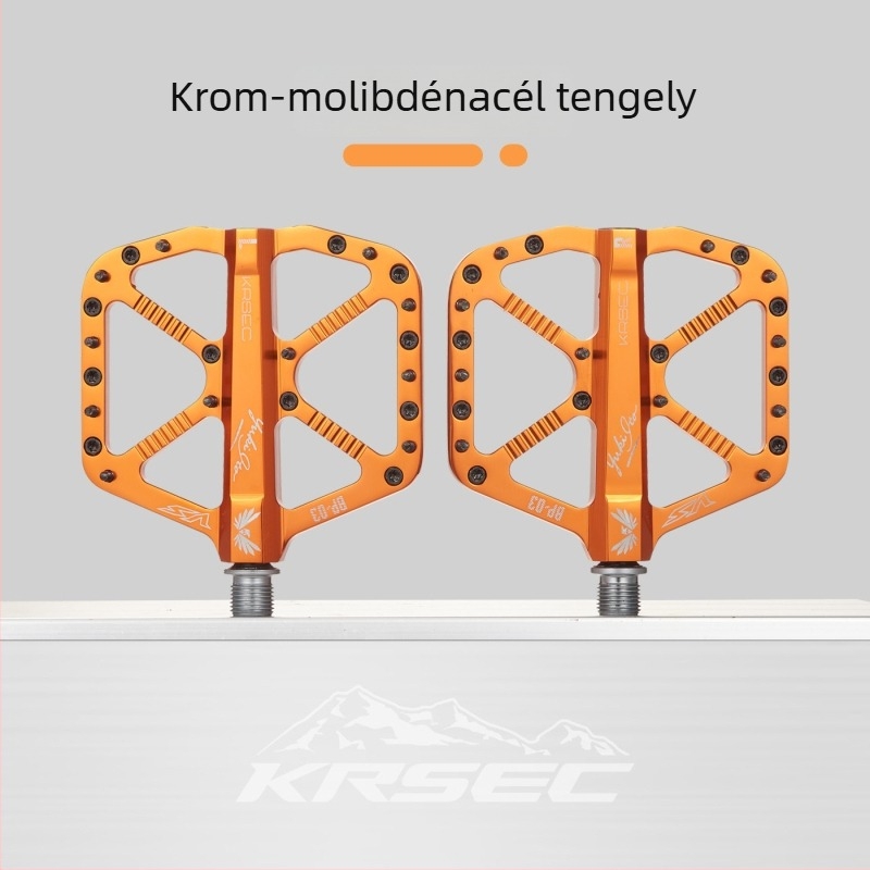 Krsec BP-03 Hegyi Kerékpár Pedáljai – alumínium ötvözetből, három csapágy, csúszásmentes, kompatibil MTB-vel, országúti és terepkerékpárokkal