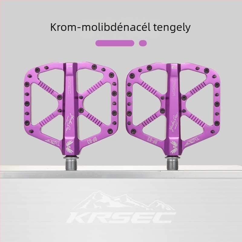 Krsec BP-03 Hegyi Kerékpár Pedáljai – alumínium ötvözetből, három csapágy, csúszásmentes, kompatibil MTB-vel, országúti és terepkerékpárokkal
