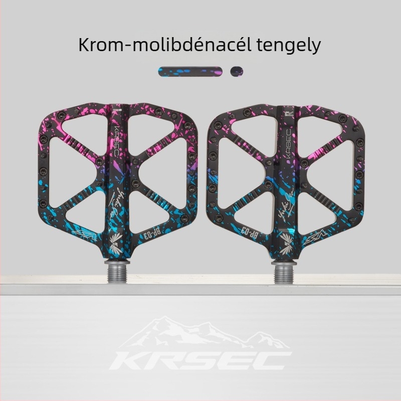 Krsec BP-03 Hegyi Kerékpár Pedáljai – alumínium ötvözetből, három csapágy, csúszásmentes, kompatibil MTB-vel, országúti és terepkerékpárokkal