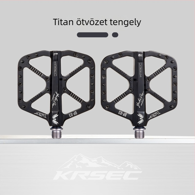 Krsec BP-03 Hegyi Kerékpár Pedáljai – alumínium ötvözetből, három csapágy, csúszásmentes, kompatibil MTB-vel, országúti és terepkerékpárokkal