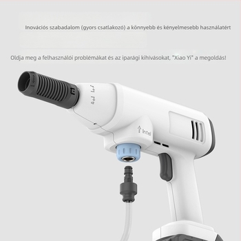 Autómosó magasnyomású vízszóró, hordozható vezeték nélküli, 21V Li-ion akkumulátor, 600W, 2.5–25 MPa, 2.6–4.0 L/min, 5 m kimeneti tömlő