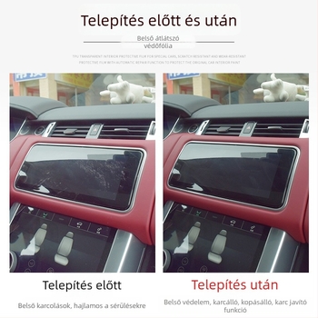 TPU kijelzővédő fólia központi kijelzőhöz, univerzális a 19-20 Audi A4L számára, hőmérsékletálló, kód Pmyb-96