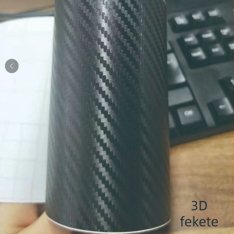 3D szénszálas vinil bevonat elektromos motorkerékpárhoz — karosszéria, visszapillantó tükör, hátsó szárny és motorháztető színváltó fólia