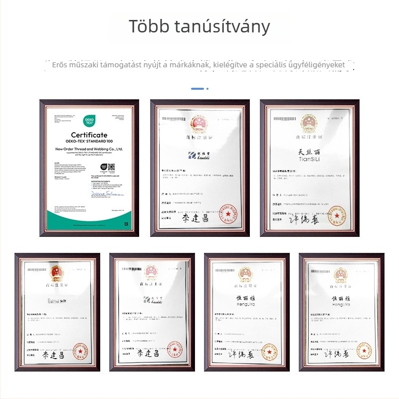 Fehér 100% pamut varrócérna háztartási használatra, többszörösen felcsavart, magas szilárdságú, pagoda-stílusú, festhető