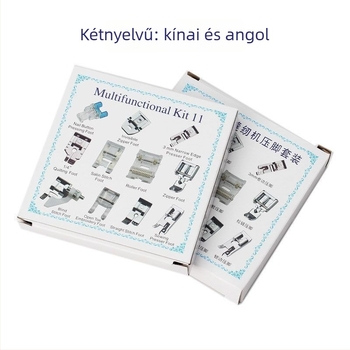 Fanghua 505A Otthoni sokoldalú varrógép — speciális nyomótalp és multifunkcionális tartozékkészlet, 11 darab