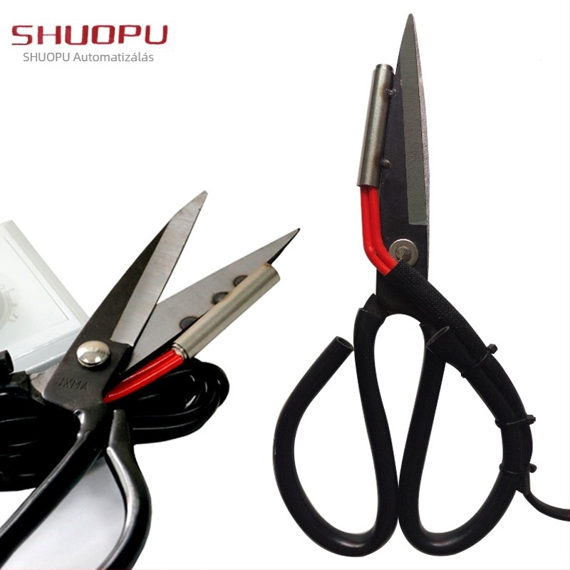 Állítható hőmérsékletű elektromos melegítő olló textilvágáshoz, vastagság 5