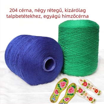 Hat szálú hímzőfonal keresztszemes hímzéshez, DIY kézműves fonal