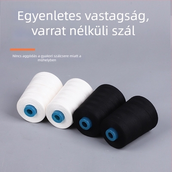 Fehér 100% pamut varrócérna 402/403/202/203 ruházati varráshoz, nagy sebességű varrás