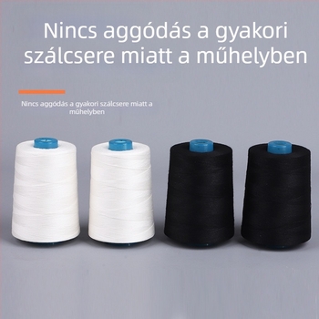 Fehér 100% pamut varrócérna 402/403/202/203 ruházati varráshoz, nagy sebességű varrás
