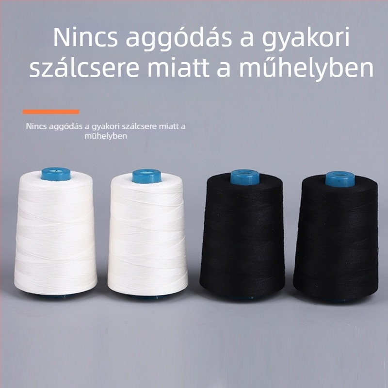 Fehér 100% pamut varrócérna 402/403/202/203 ruházati varráshoz, nagy sebességű varrás