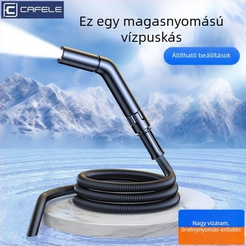 Magas nyomású autómosó vízpisztoly, alumíniumötvözet testtel, teleszkópos TPЕ tömlő, kettős használat