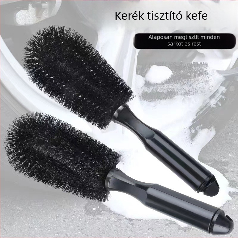 Kerékagy tisztító kefefej – egyszálú, csavart huzalos kefe, PP/PET, autóápoláshoz