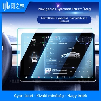 Tempered üveg kijelzővédő a Tesla Model 3 középső kijelzőjéhez, kompatibilis a Model Y, Model X és Model S