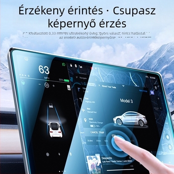 Tempered üveg kijelzővédő a Tesla Model 3 középső kijelzőjéhez, kompatibilis a Model Y, Model X és Model S