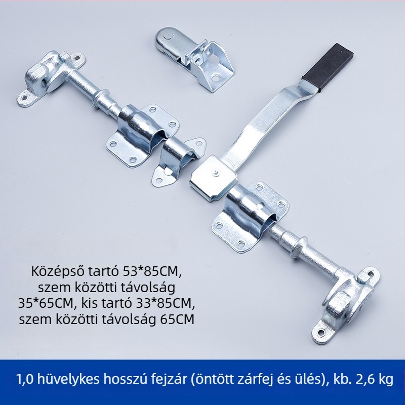 Longyun acél teherautó konténerszállító ajtózár készlet, modell Car Accessories lock, különböző teherautókhoz, hátsó ajtózár rúdcsuklóval