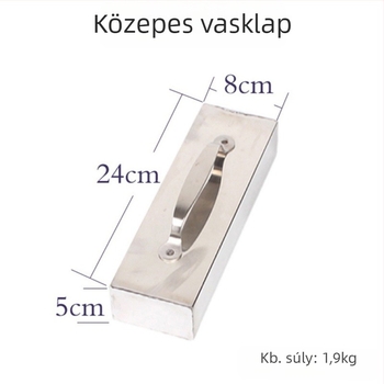 Öntöttvas ruhaprés blokk a szövetek igazításához a vágóasztalon — Varrógép-kiegészítő, egyszerű stílus, 2,2 kg