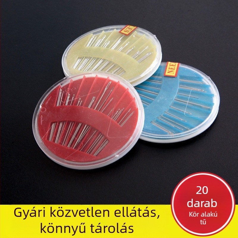 Smart Art Workshop DIY 20 darabos hímző- és varró eszköz készlet műanyag korongos dobozban