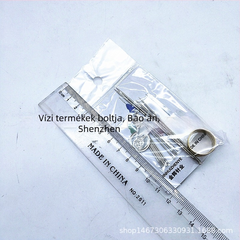 Varródoboz, 3 részes hordozható háztartási varrókészlet, 35 g, 1800 darab csomagolásban