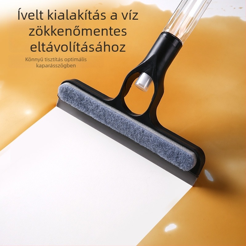 Négy az egyben ablaktisztító eszköz permetezővel, egyoldalas törlés, tükrök és autóablakok számára