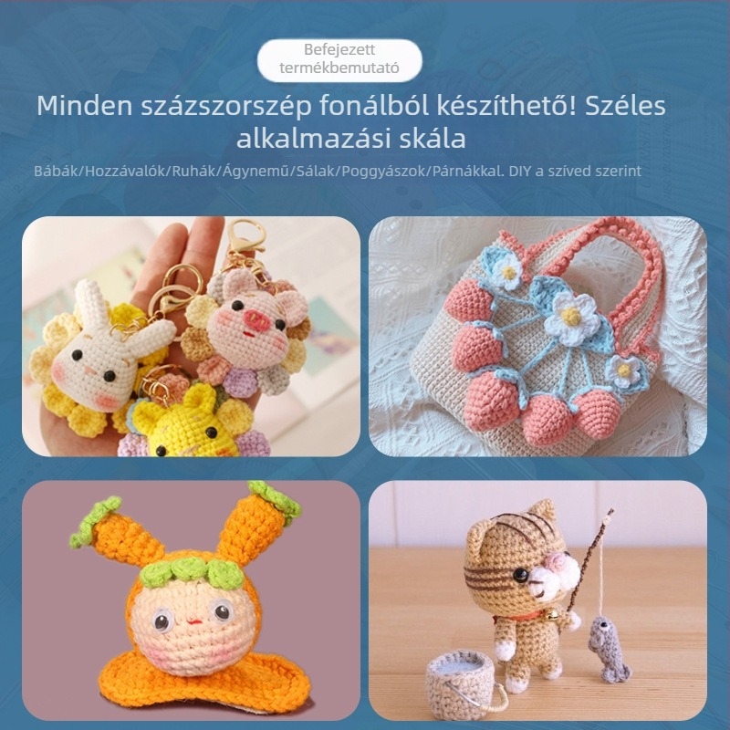 Fából készült horgolótű készlet DIY kötéshez, tároló táskával, összsúly 888 g, testreszabás elérhető