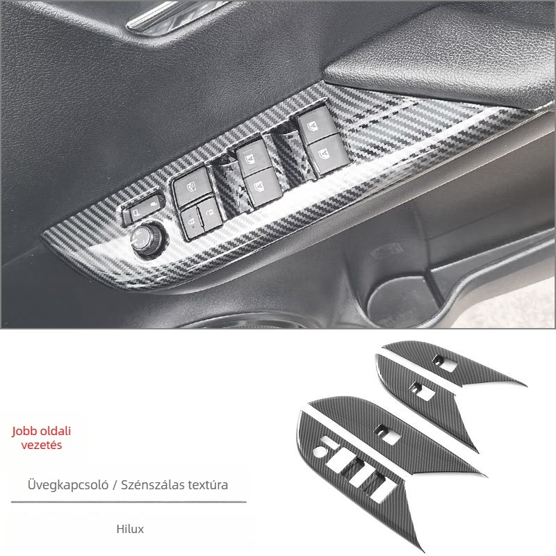 Ablakemelő kapcsoló dekorpanel (ABS, monoblokk formázás) Toyota Hilux REVO