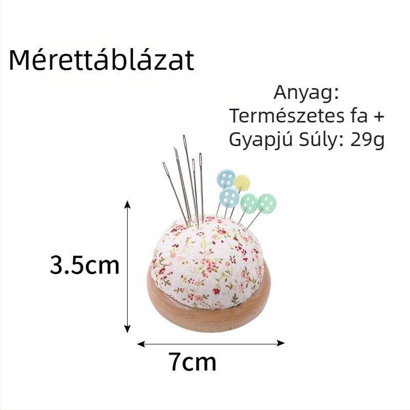 Szőttes doboz — etnikus stílusú keresztszemes készlet fa alapzattal és tűpárnával (Eredet: Guangdong; Márka: Three pieces; Stílus: Etnikus)