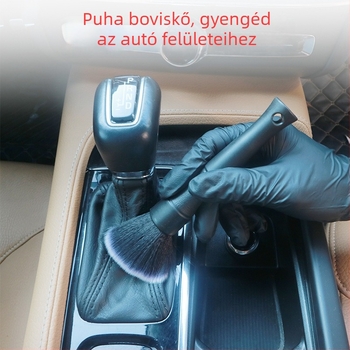Autó belső tisztító kefe készlet, 3 darab, rendkívül puhák PU kefék a résekhez