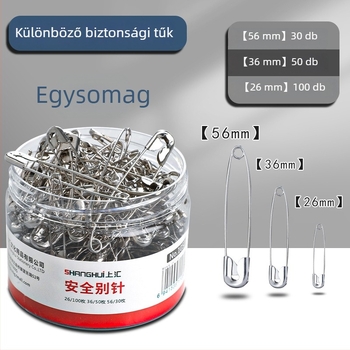 Biztonsági tű ruhához – fém, tubusos csomagolás, modell Más, termékszám 1050, márka Shanghai