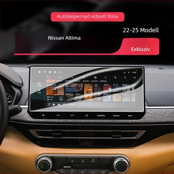 Nissan Teana navigációs kijelzőhöz edzett üvegből készült képernyővédő – egyrészes formázás, ujjlenyomat- és olajfolt-mentes