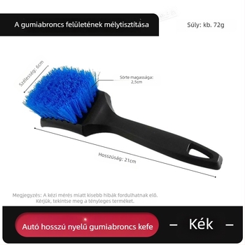 Autó gumi tisztító kefe puha sörtékkel és hosszú nyéllel, kerékagy tisztítására – sokoldalú autóápolási eszköz