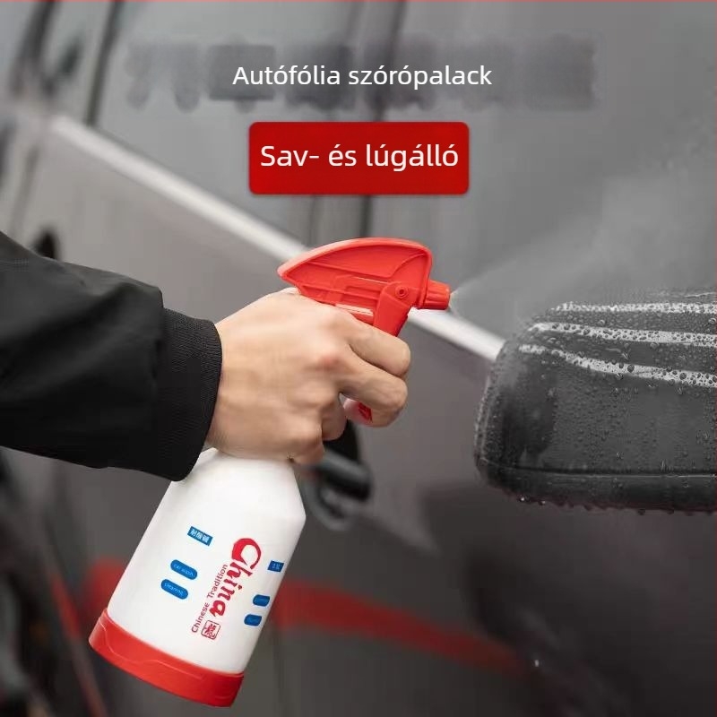 Sav- és lúgálló spraypalack autó belső tisztításához, vastított mosópalack