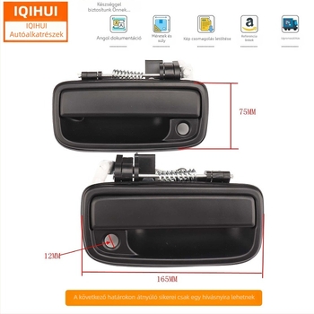 Toyota Hilux/Tacoma ajtókilincs pár – OE 6921035070Rh / 6922035020Lh, ABS + vas, márka Iqihui/qihui