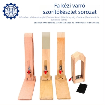 DIY bőr kézi varráshoz fa klipsz kerettel – Varrógép tartozék, Ball Pass, 356–810 g