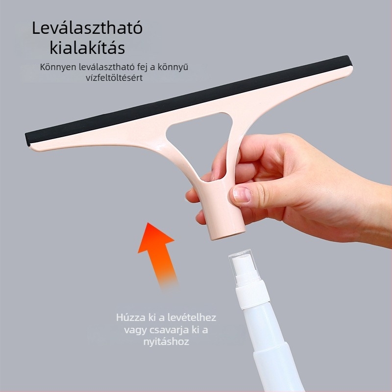 Üveg tisztító eszköz — egyoldalas törlő, műanyag, kézi használat, modell 5215, háztartási használatra