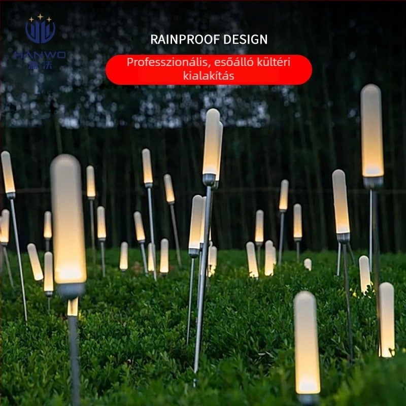 LED kerti lámpa akril rúd, kültéri tájvilágítás, 80 cm magas, IP65