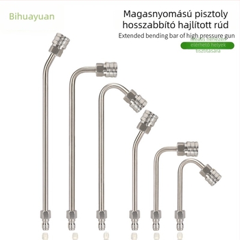 Nagynyomású autómosó pisztoly kiterjesztő rúddal és 90° könyökkel, 1/4 gyorscsatlakozó