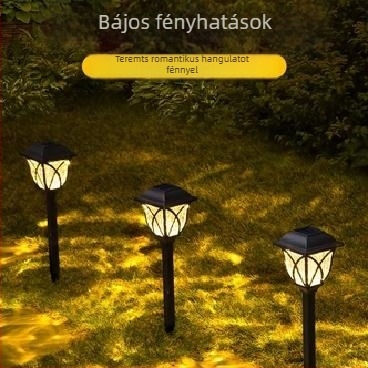 Napelemes kerti lámpák, nagy fényerő, IP65 vízálló kültéri világítás, hangulatos gyepvilágítás mozgásérzékelővel