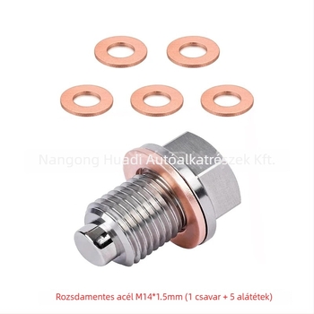 Mágneses olajleeresztő csavar Toyota, Honda, Ford, Hyundai, Mazda és Nissan modellekhez – 45# acél