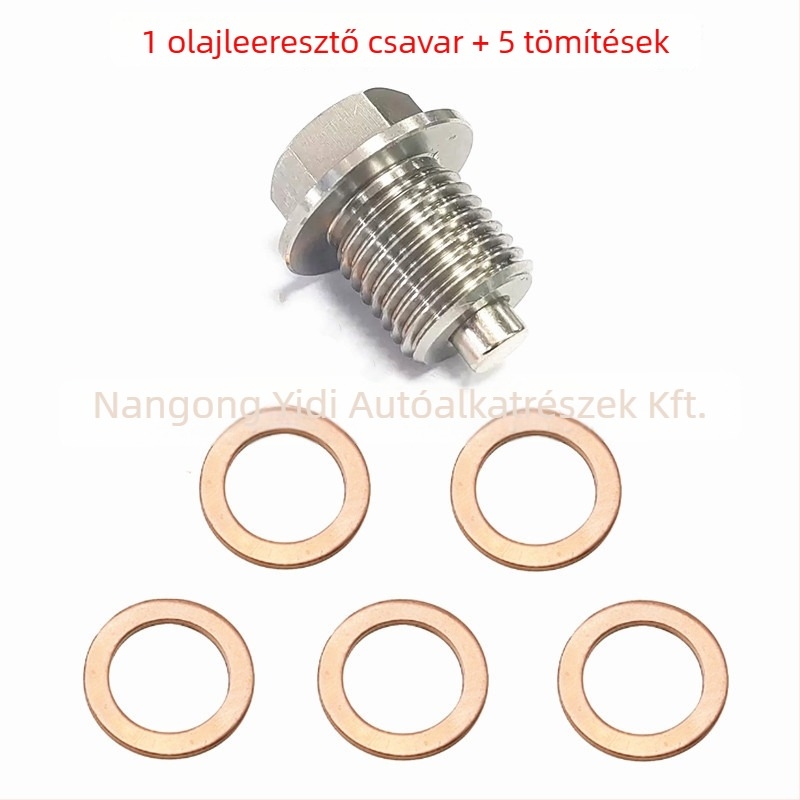 Mágneses olajleeresztő csavar Toyota, Honda, Ford, Hyundai, Mazda és Nissan modellekhez – 45# acél